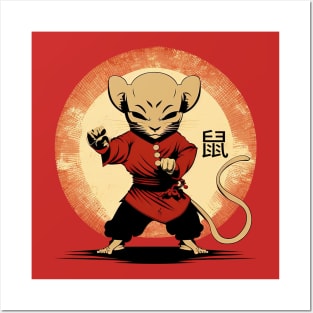 Kungfu Mouse Posters and Art